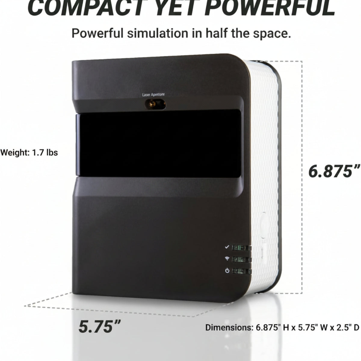 Golf Launch Monitor | Photometric Technology for Ball Speed, Carry & Total Distance, Spin Rates, Launch & Shot Shape Data | Golf Simulator & Practice — product view 3