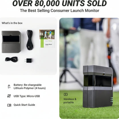 Golf Launch Monitor | Photometric Technology for Ball Speed, Carry & Total Distance, Spin Rates, Launch & Shot Shape Data | Golf Simulator & Practice — product view 5