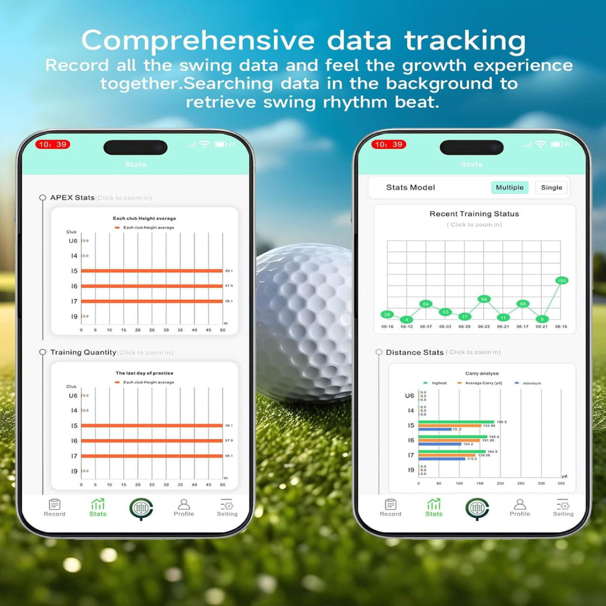 Golf Launch Monitor , Simulators for Home & Training，Golf Swing Analysis — product view 4