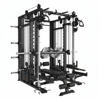 Smith Machine Built for Commercial Training, Triple Cable System, 3 Weight Stacks, 1000+ Exercises