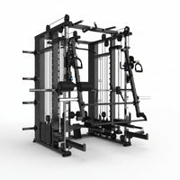 Smith Machine Built for Commercial Training, Triple Cable System, 3 Weight Stacks, 1000+ Exercises — product view 4