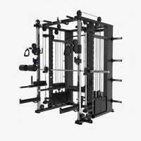 Smith Machine Built for Commercial Training, Triple Cable System, 3 Weight Stacks, 1000+ Exercises — product view 5